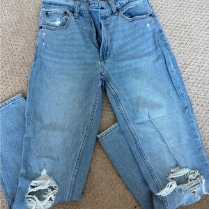 Abercrombie & Fitch The Mom High Rise denim jeans size 24